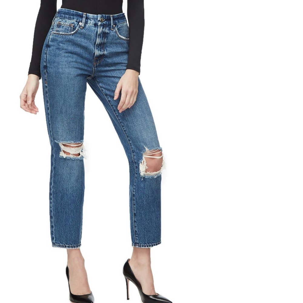 Good American Straight Leg Jeans